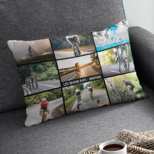 Life Behind Bars Personalize Images Bicycle Lovers Decorative Cushion
