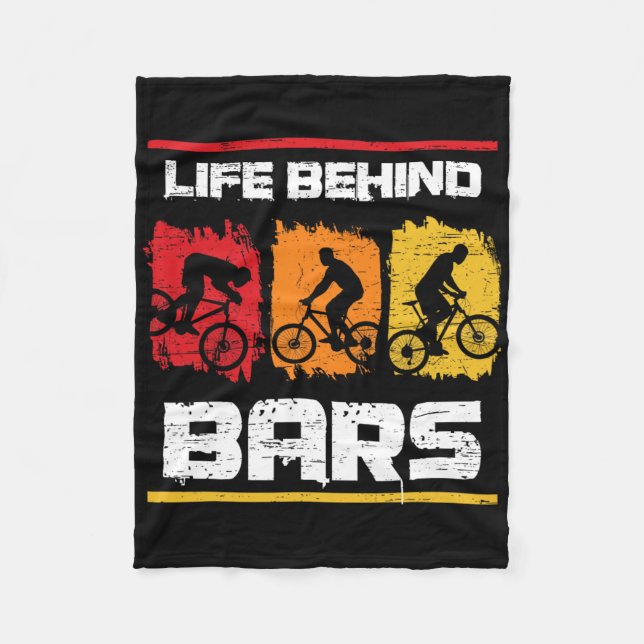 Life Behind Rs Mountain Biking For A Mountain Bike Fleece Blanket (Front)
