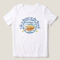Life Better at the Beach , Tropical Fish, T-Shirt