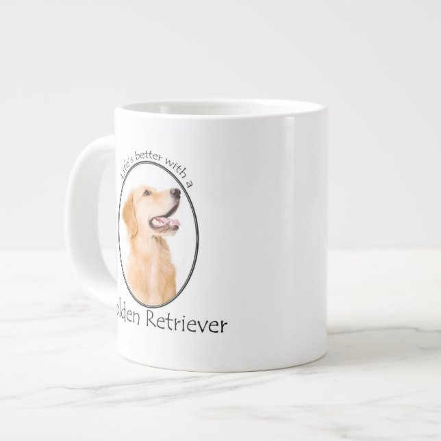 Life Better Golden Jumbo Mug (Front Left)