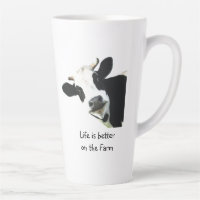 Life Better on the Farm Cow Animal Farm Fun Mug