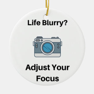 Life Blurry?  Adjust Your Focus on an  Ceramic Tree Decoration
