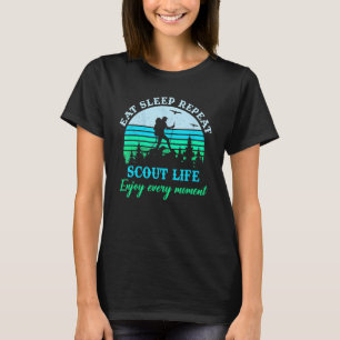 Life Camping Eat Sleep Scout Repeat Scouting Scout T-Shirt