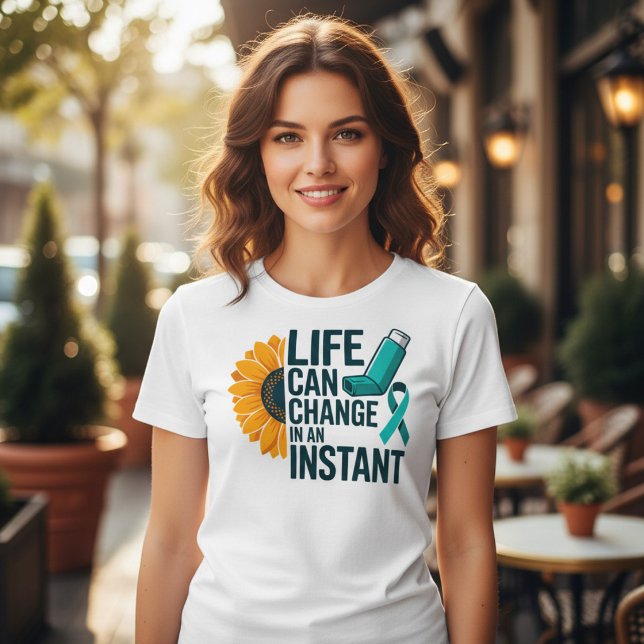 Life Can Change Asthma Awareness Tri-Blend Shirt (Creator Uploaded)