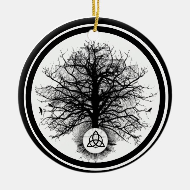 life ceramic tree decoration (Front)