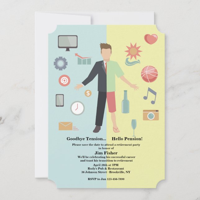 Life Change Retirement Party Invitation (Front)