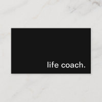Life Coach Business Card