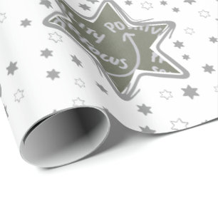 Life Coach Custom Photo Christmas Stars Wrapping Wrapping Paper