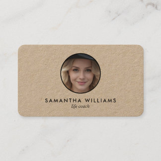 🛤️ Life Coach Custom QR Photo Business Card