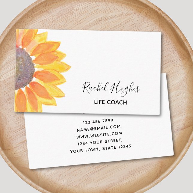 Life Coach Floral Business Card (Creator Uploaded)