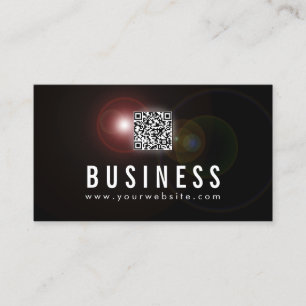 Life Coach Lens Flare QR Code Business Card