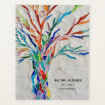 Life Coach Personalised Planner<br><div class="desc">This unique Planner is decorated with a print of a mosaic tree made of tiny pieces of brightly coloured glass. Easily customisable with your name, occupation and the year. Use the Customise Further option to change the text size, style or colour if you wish. Because we create our own artwork...</div>