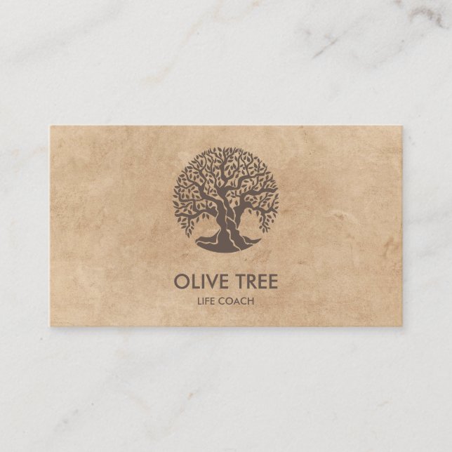 life coach tree of life yoga wellness business card (Front)