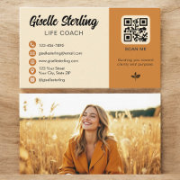 Life Coach Yellow Orange QR Code Photo