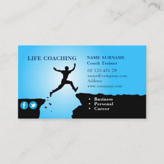 Life coaching business card
