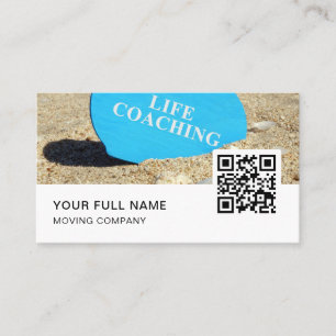 Life Coaching QR Code Logo Social Media Business Card
