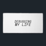Life Debugging Terminal Surface Desk Mat<br><div class="desc">Provide a stable foundation for your daily audits. This expansive mat acts as a physical workspace console,  featuring high-contrast monospaced typography to keep your focus locked on error-free execution.</div>