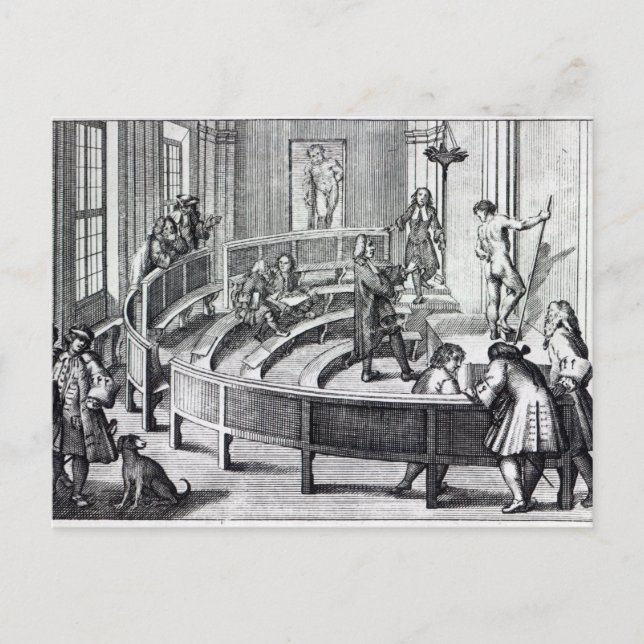 Life drawing class, 1739 postcard (Front)