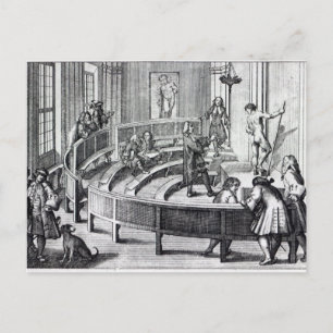 Life drawing class, 1739 postcard