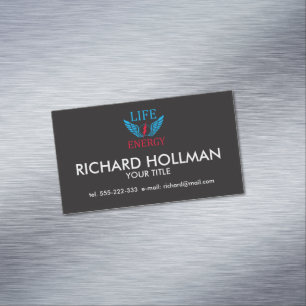 Life energy business card magnet