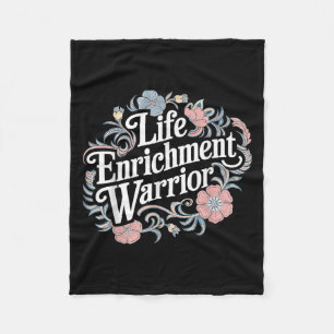 Life Enrichment Warrior Activity Istant  Fleece Blanket
