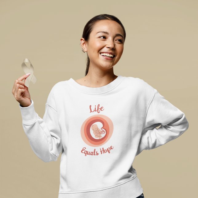 Life Equals Hope – Pro-Life Awareness Sweatshirt (Creator Uploaded)