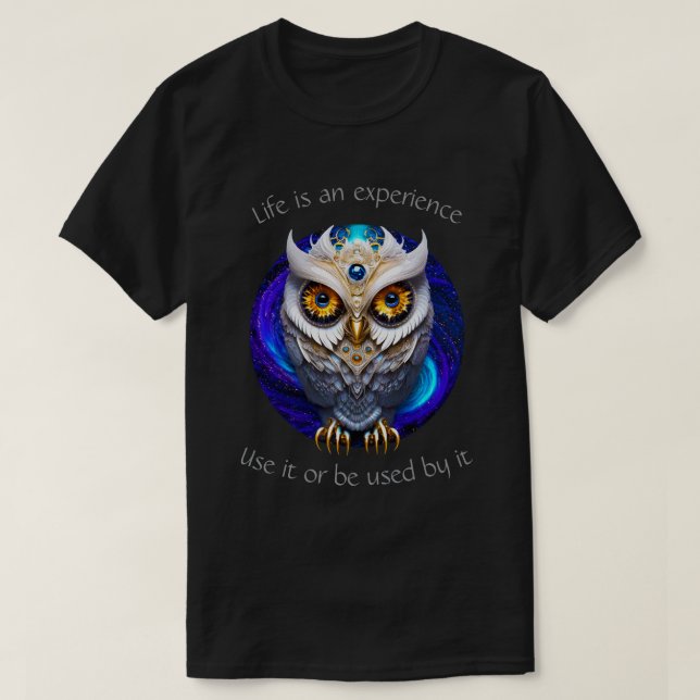 Life Experience Owl 01 T-Shirt (Design Front)