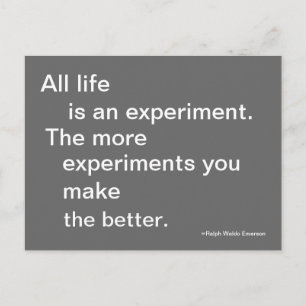 Life Experiment Post Card Quoteable