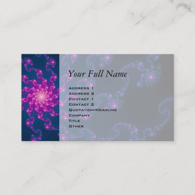 Life Flower Fractal Art Business Card (Front)
