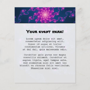 Life Flower Fractal Art Flyer