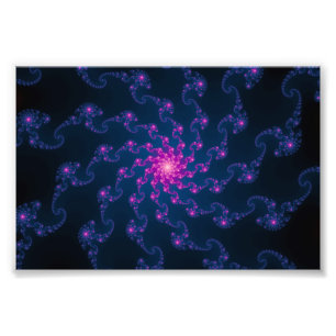 Life Flower Fractal Art Photo Print