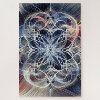 LIFE FLOWER GEOMETRIC JIGSAW PUZZLE