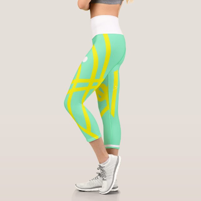 Life. Focus. Abstract Art Minimalism Leggings (Left)