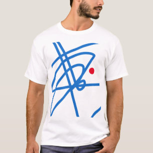 Life Focus Abstract Art Red Dot T-Shirt Top