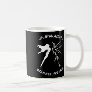Life Freedom Iran Feminist Vintage Jin Jiyan Azadi Coffee Mug
