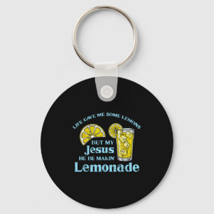 Life Gave Lemon Jesus Made Lemonade Christian Men  Key Ring