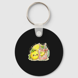 Life gave lemons made lemonade funny lemon graphic key ring