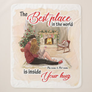 Life Gifts The Best Place In The World Sherpa Blanket