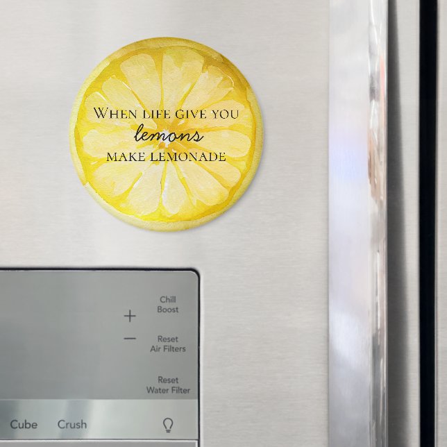 Life Gives You Lemons Quote Magnet (In Situ (Fridge))