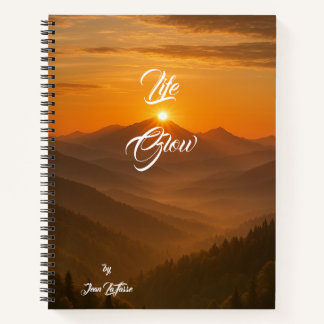 Life glow for the writer and note taker  notebook