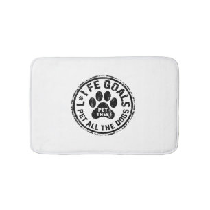 Life Goal Pet All The Dogs Bath Mat