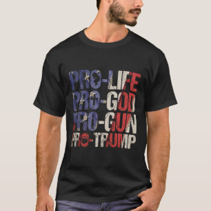 Life God Gun Trump Usa Re-elect Donald Trump 2020 T-Shirt
