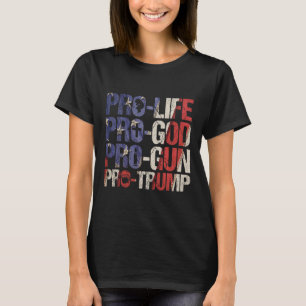 Life God Gun Trump Usa Re-elect Donald Trump 2020 T-Shirt