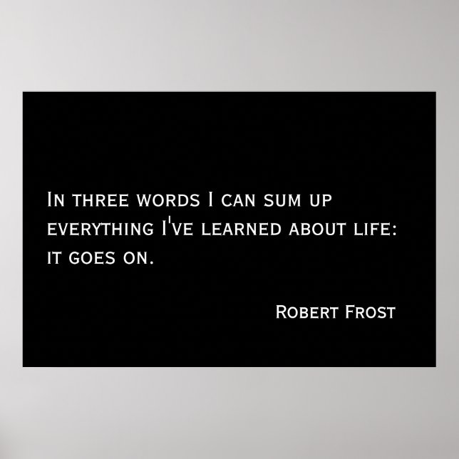 Life goes on poster (Front)