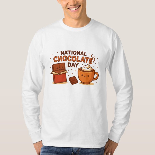 Life Happens, Chocolate Helps Sudadera T-Shirt (Front)