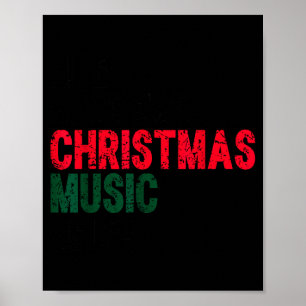 Life Happens Christmas Music Helps Funny Holiday Q Poster