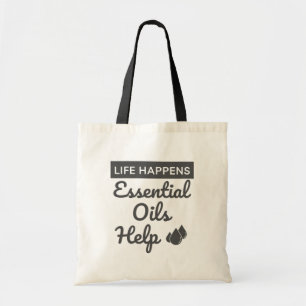 Life Happens : Essential Oils Help  2 sided Tote Bag