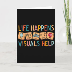 Life Happens Visuals Help Special Education Teache Card