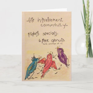Life in a Retirement... Thank You Card
