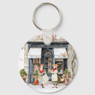 Life in Fox Town Series - Silly Jokes Key Ring
